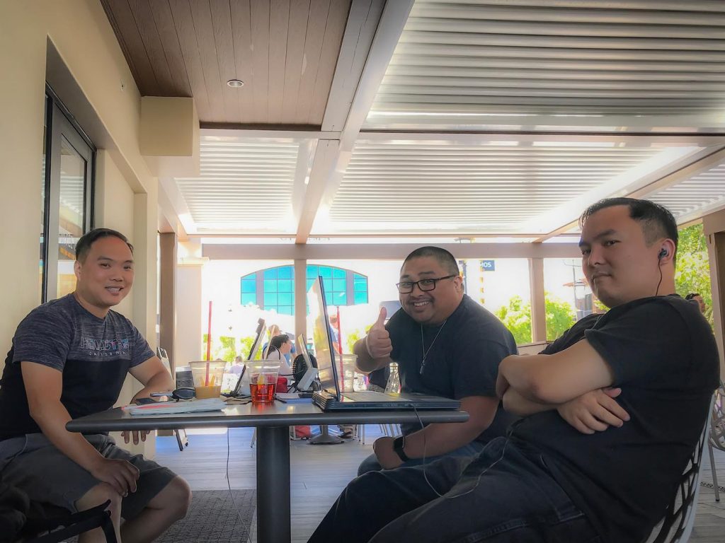 Duane, Gabe, Derrick at Veranda on 20190630