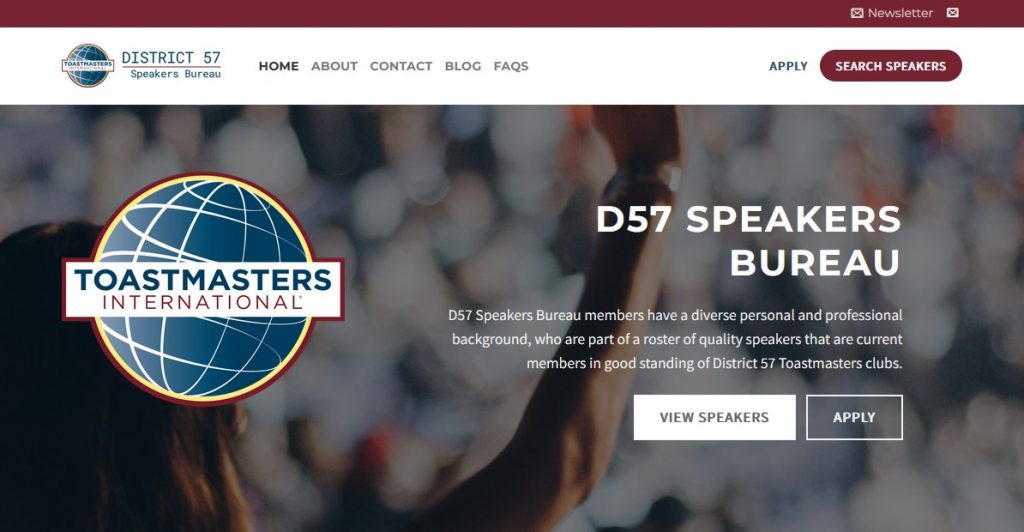 Toastmasters District 57 Speakers Bureau